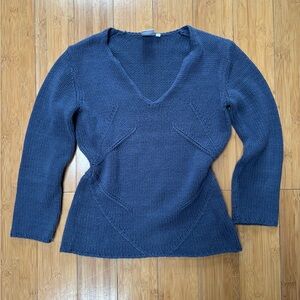 Armani Exchange Navy V-Neck Sweater